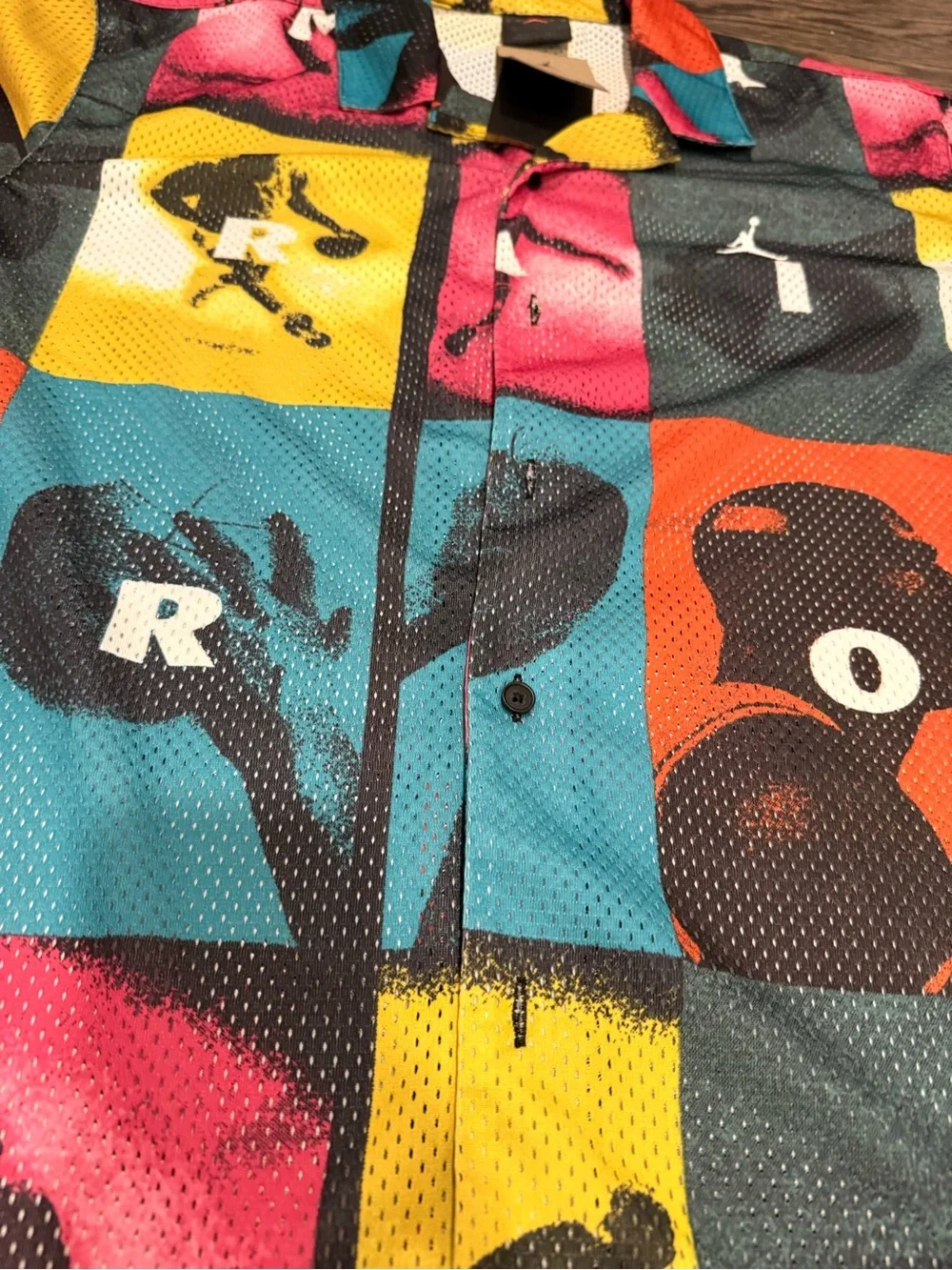 Mens Jordan button down shirt